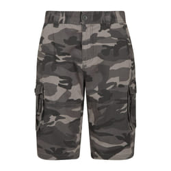 Mountain Warehouse Mens Camo Cargo Shorts - 28R, Black
