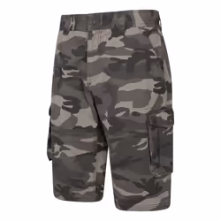 Mountain Warehouse Mens Camo Cargo Shorts - 28R, Black
