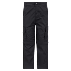 Mountain Warehouse Childrens/Kids Convertible Active Trousers - 5-6 Years, Black