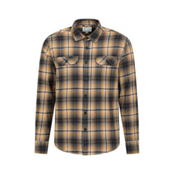 Mountain Warehouse Mens Trace Flannel Long-Sleeved Shirt - XL, Yellow