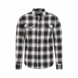 Mountain Warehouse Mens Trace Flannel Long-Sleeved Shirt - 3XL, Green