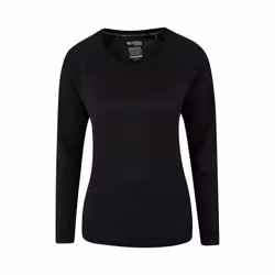 Mountain Warehouse Womens/Ladies Endurance Long-Sleeved Top - 18 UK, Black