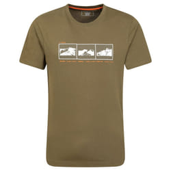 Mountain Warehouse Mens 3 Peaks Organic Cotton T-Shirt - XXS, Green