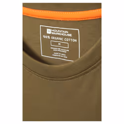 Mountain Warehouse Mens 3 Peaks Organic Cotton T-Shirt - XS, Green