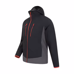 Mountain Warehouse Mens Ambit Lightweight Soft Shell Jacket - XS, Black