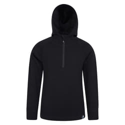 Mountain Warehouse Childrens/Kids Merino Wool Hoodie - 7-8 Years, Black