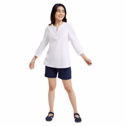 Mountain Warehouse Womens/Ladies Petra Relaxed Fit 3/4 Sleeve Shirt - 12 UK, White