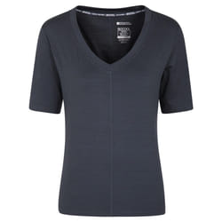 Mountain Warehouse Womens/Ladies Panna V Neck T-Shirt - 4 UK, Black