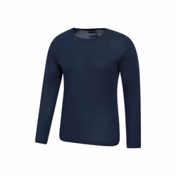 Mountain Warehouse Mens Merino Wool Thermal Top - XS, Navy