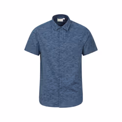 Mountain Warehouse Mens Wave Short-Sleeved Shirt - S, Navy