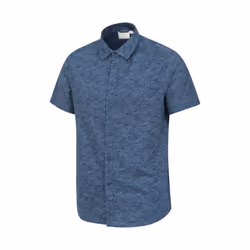 Mountain Warehouse Mens Wave Short-Sleeved Shirt - S, Navy