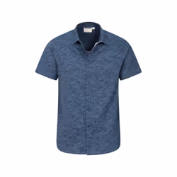 Mountain Warehouse Mens Wave Short-Sleeved Shirt - S, Navy