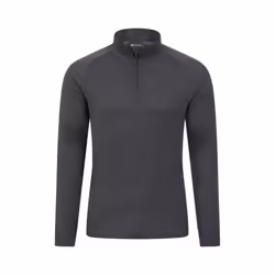 Mountain Warehouse Mens Talus Zip Neck Long-Sleeved Thermal Top - XL, Grey