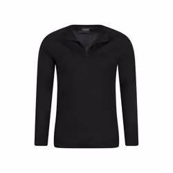 Mountain Warehouse Mens Talus Zip Neck Long-Sleeved Thermal Top - XL, Black