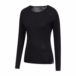 Mountain Warehouse Womens/Ladies Merino Wool Round Neck Base Layer Top (Pack of 2) - 18 UK, Black