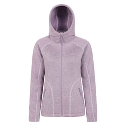 Mountain Warehouse Womens/Ladies Nevis Faux Fur Lined Full Zip Hoodie - 6 UK, Purple