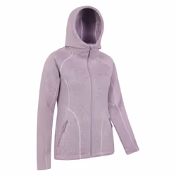 Mountain Warehouse Womens/Ladies Nevis Faux Fur Lined Full Zip Hoodie - 6 UK, Purple