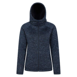 Mountain Warehouse Womens/Ladies Nevis Faux Fur Lined Full Zip Hoodie - 6 UK, Navy
