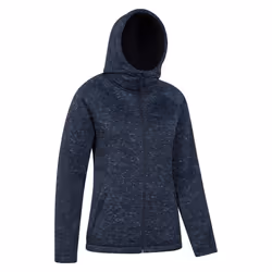 Mountain Warehouse Womens/Ladies Nevis Faux Fur Lined Full Zip Hoodie - 6 UK, Navy