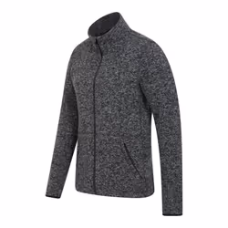 Mountain Warehouse Mens Idris III Full Zip Fleece Jacket - XXL, Black