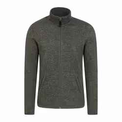 Mountain Warehouse Mens Idris III Full Zip Fleece Jacket - XL, Green