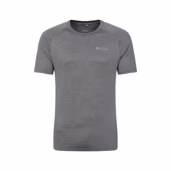 Mountain Warehouse Mens Agra Striped IsoCool T-Shirt - XXL, Grey