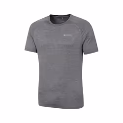 Mountain Warehouse Mens Agra Striped IsoCool T-Shirt - XXL, Grey