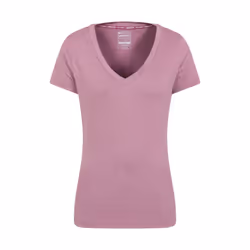 Mountain Warehouse Womens/Ladies Vitality V Neck T-Shirt - 8 UK, Pink