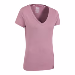 Mountain Warehouse Womens/Ladies Vitality V Neck T-Shirt - 8 UK, Pink