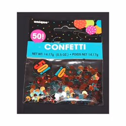 Unique Party Cheer 50th Birthday Confetti