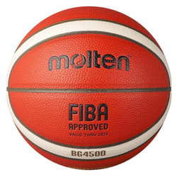 Molten 4500 Premium Leather Basketball - 7, Tan/White