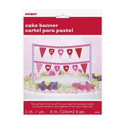Unique Party Be Mine Bunting Valentine Cake Topper