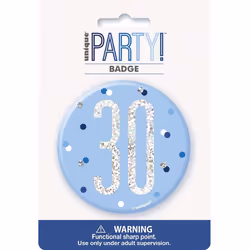 Unique Party Prismatic 30th Birthday Badge