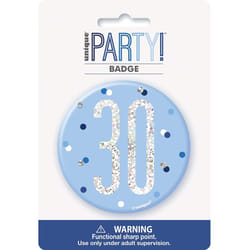 Unique Party Prismatic 30th Birthday Badge