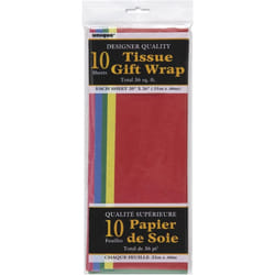 Unique Party Plain Tissue Paper (Pack Of 10)