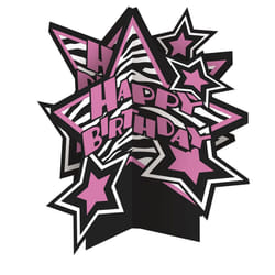Unique Party Zebra Print Birthday Table Decoration