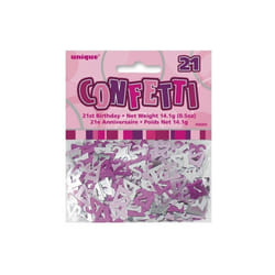 Unique Party Foil Glitz 21st Birthday Confetti