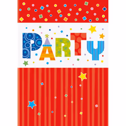 Unique Party Plastic Party Invitations (Pack of 8)