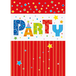 Unique Party Plastic Party Invitations (Pack of 8)