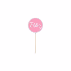 Unique Party Stork Baby Shower Cupcake Topper Set (Pack of 48)