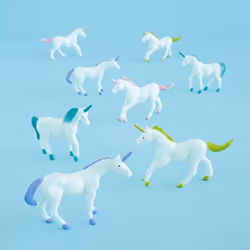 Unique Party Unicorn Plastic Party Favours (Pack of 8)
