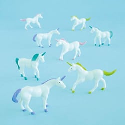 Unique Party Unicorn Plastic Party Favours (Pack of 8)