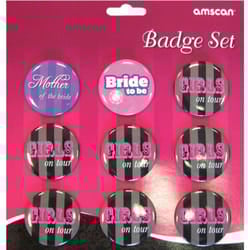 Amscan Bridal Shower Badge (Pack of 9)