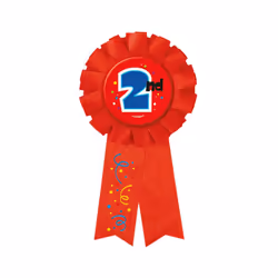 Unique Party 2nd Place Award Ribbon