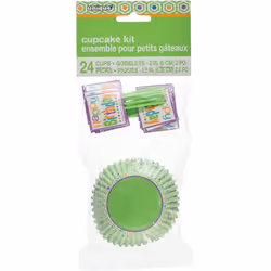 Unique Party Polka Dot Birthday Cake Topper Set (Pack of 48)