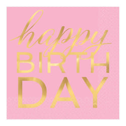 Amscan Confetti Happy Birthday Disposable Napkins (Pack of 16)
