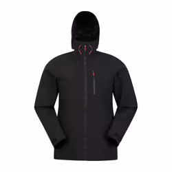 Mountain Warehouse Mens Bachill Three Layer Waterproof Jacket - 3XL, Black