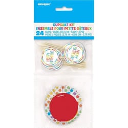 Unique Party Rainbow Kit Cake Topper Set (Pack of 24)