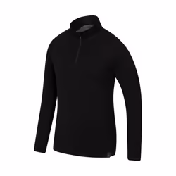 Mountain Warehouse Mens Merino Wool Base Layer Top (Pack of 2) - XXL, Black