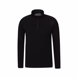 Mountain Warehouse Mens Merino Wool Base Layer Top (Pack of 2) - XXL, Black